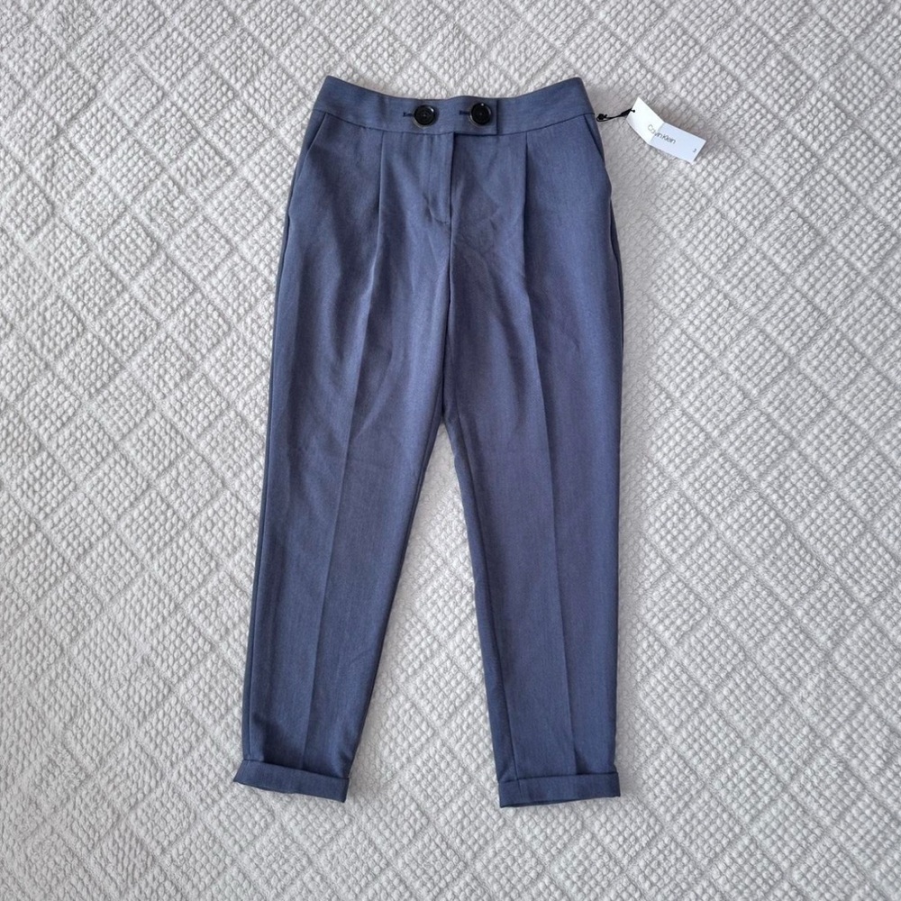 NWT 🏷️ Women’s Calvin Klein US 6 Periwinkle Dress Pants with Pockets